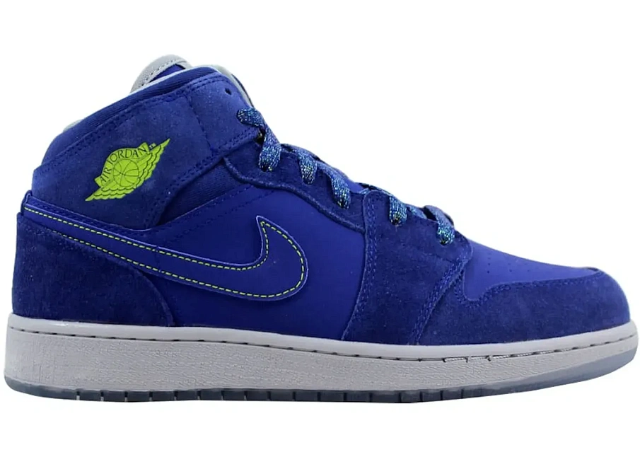 Фото № 1 с приближением к товару «‎Jordan 1 Mid Deep Royal Blue »