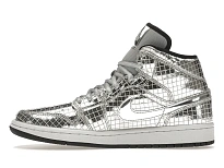Фото № 3 с приближением к товару «‎Jordan 1 Mid SE Disco Metallic Silver »