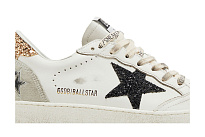 Фото № 3 с приближением к товару «‎Golden Goose Women's Ballstar White Black Gold Ice»