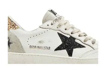 Golden Goose Women's Ballstar White Black Gold Ice - 3