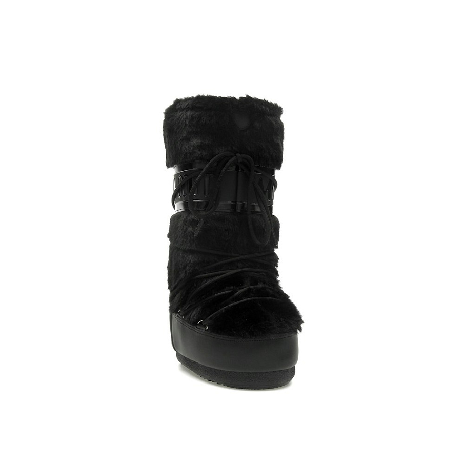 Фото № 2 с приближением к товару «‎Moon Boot Icon Faux-Fur Boot Black»