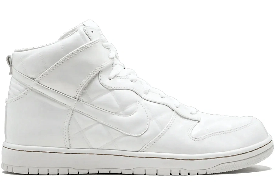 Фото № 1 с приближением к товару «‎Nike Dunk High Supreme Olympic Octagon Quilted Patent White»