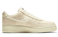 Фото № 2 с приближением к товару «‎Stussy X Nike Air Force 1 Low Skate Shoes Fossil Stone»