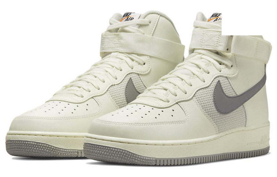 Фото № 3 с приближением к товару «‎Nike Air Force 1 High Vintage "Sail" High Skate Shoes Beige»