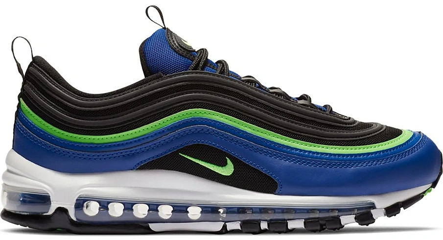 Фото № 1 с приближением к товару «‎Nike Air Max 97 Hyper Blue Green Strike»