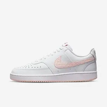 Nike Wmns Court Vision "Valentine's Day" Low-Top Sneakers WhitePink - 2
