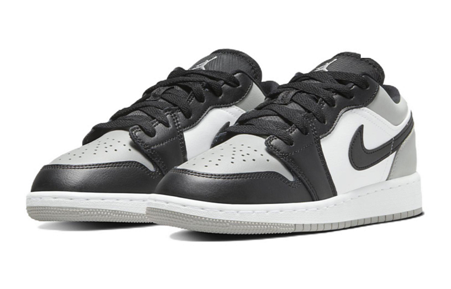 Фото № 3 с приближением к товару «‎Nike Air Jordan 1 Low (GS) Vintage basketball shoes Shadow Toe Light Smoke GreyBlackWhite»