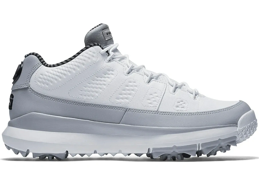 Фото № 1 с приближением к товару «‎Jordan 9 Retro Golf Cleat Wolf Grey»