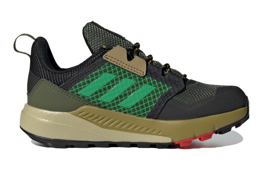 Фото № 2 с приближением к товару «‎adidas Terrex Trailmaker Rain.Rdy Hiking K Shoes Green»