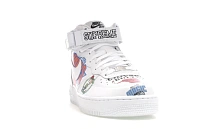 Фото № 2 с приближением к товару «‎Nike Air Force 1 Mid Supreme NBA White»
