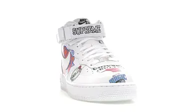 Nike Air Force 1 Mid Supreme NBA White - 2