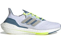 Фото № 1 с приближением к товару «‎adidas Ultra Boost 22 White Metal Grey Linen Green»