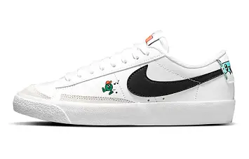 Nike Blazer Low '77 (Gs) Skate Shoes White Black - 1