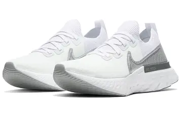 Nike React Infinity Run Flyknit 'White Metallic Silver' - 5