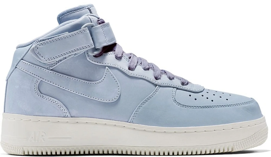 Фото № 1 с приближением к товару «‎Nike Air Force 1 Mid Blue Grey»