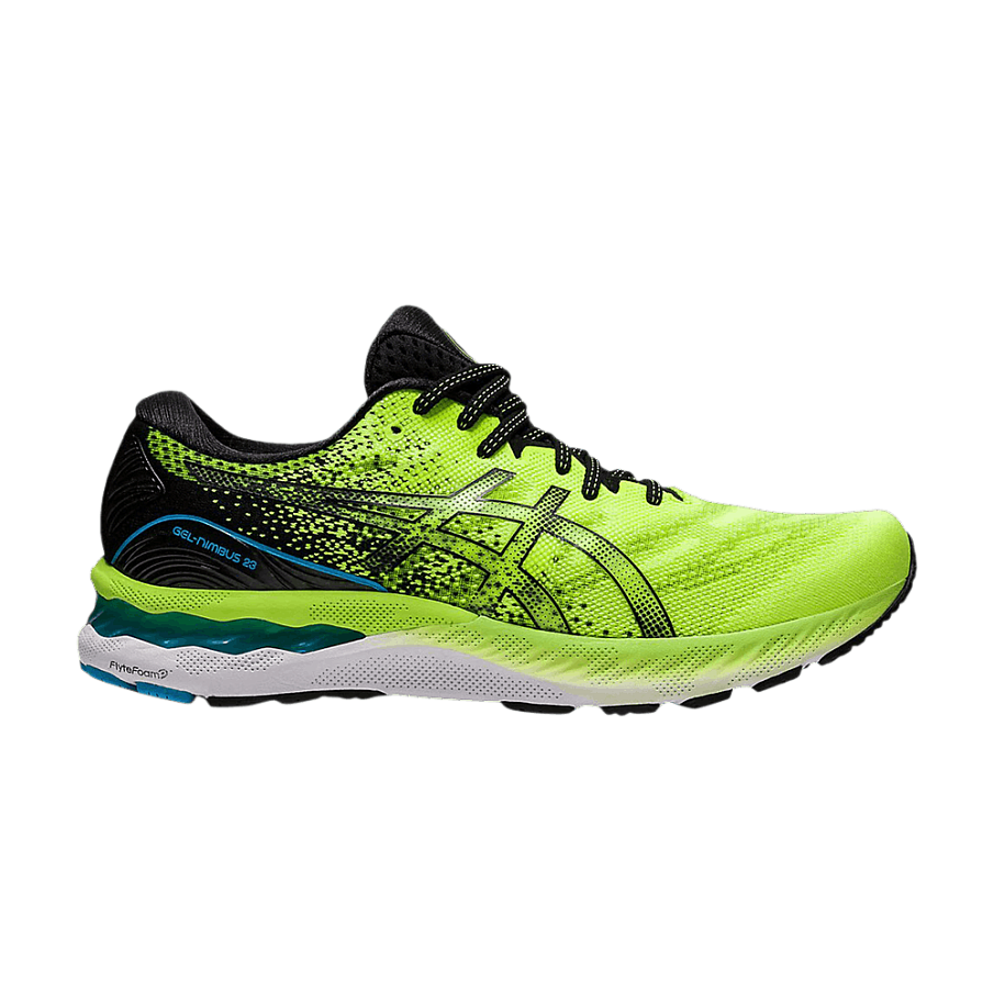 Фото № 1 с приближением к товару «‎Asics Gel Nimbus 23 Hazard Green Black»