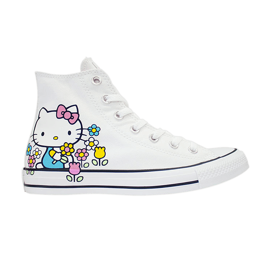 Фото № 1 с приближением к товару «‎Hello Kitty x Converse Chuck Taylor All Star High Flowers»