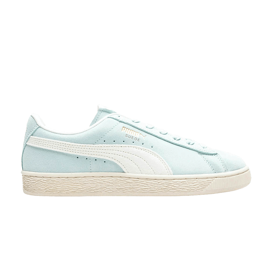 Фото № 1 с приближением к товару «‎Charles F. Stead II x Puma Suede Green Glimmer White Baby Blue»
