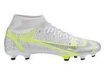 Фото № 1 с приближением к товару «‎Nike Mercurial Superfly 8 Academy MG Metallic Silver Volt»