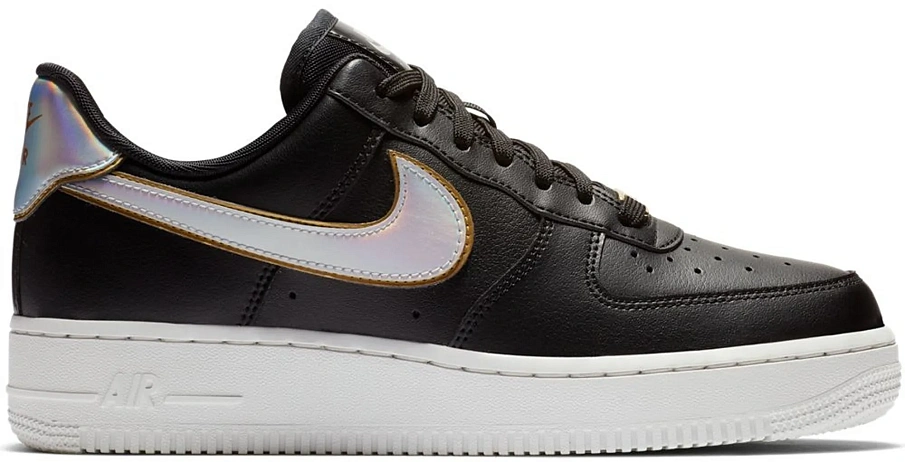 Фото № 1 с приближением к товару «‎Nike Air Force 1 Low Metallic Swoosh Black »