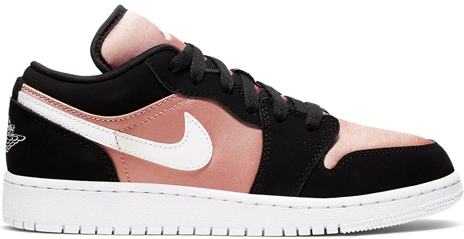 Фото № 1 с приближением к товару «‎Jordan 1 Low Black White Rose Gold »