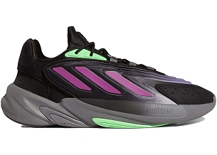adidas Ozelia Black Purple Screaming Green