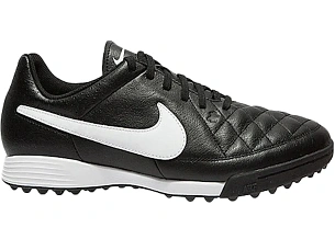 Nike Tiempo Genio Turf Soccer Cleats Black White
