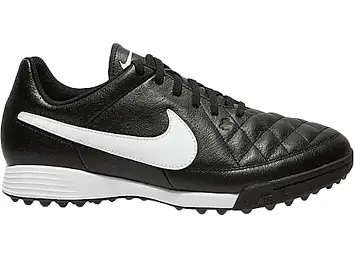 Nike Tiempo Genio Turf Soccer Cleats Black White