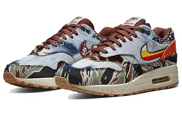 Concepts x Nike Air Max 1 Low-Top Running Shoes BlueBlackGreen - 5