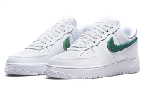 Фото № 3 с приближением к товару «‎Nike Air Force 1 "Glitter Swoosh" Low-Top Sneakers WhiteGreen»