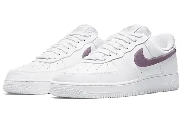 Nike Air Force 1 Low "Glitter Swoosh" Low-Top Sneakers WhitePurple - 5