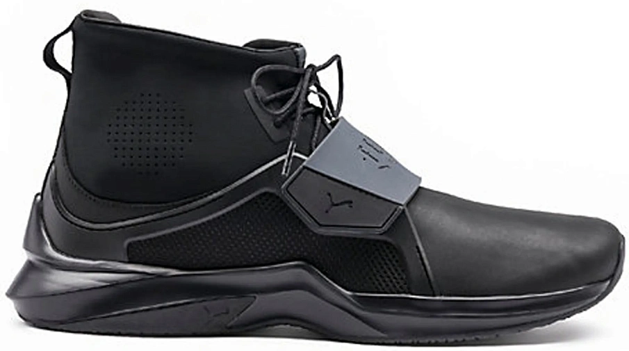 Фото № 1 с приближением к товару «‎Puma Leather Hi Rihanna Fenty Black »
