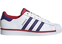Фото № 1 с приближением к товару «‎adidas Superstar White Purple Scarlet»