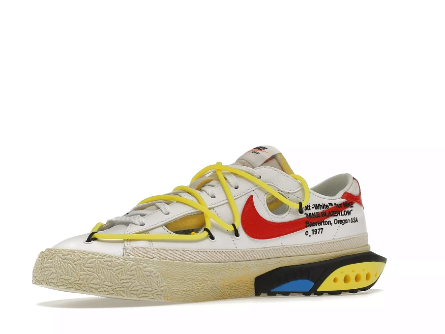 Фото № 3 с приближением к товару «‎Nike Blazer Low Off-White University Red»