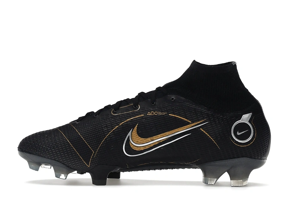Фото № 5 с приближением к товару «‎Nike Mercurial Superfly 8 FG Black Metallic Silver Gold»