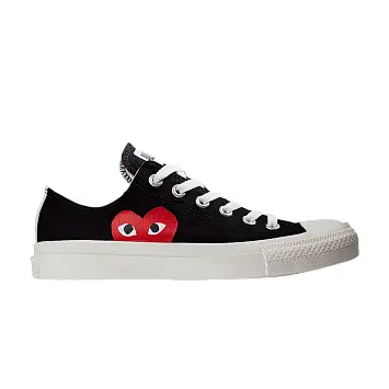Comme des Garçons PLAY x Converse Chuck Taylor All Star Low Black - 1