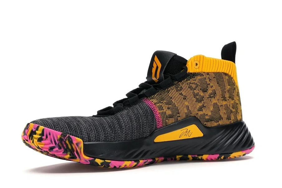 Фото № 2 с приближением к товару «‎adidas Dame 5 Core Black Shock Pink»
