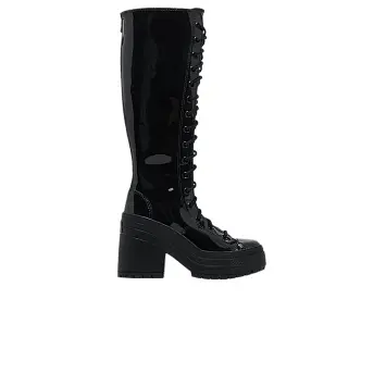 Converse Women's Chuck 70 De Luxe Heel XX Platform High Triple Black Patent - 1
