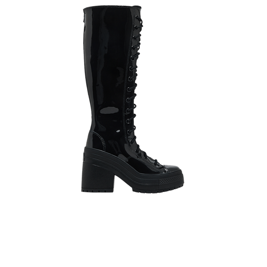 Фото № 1 с приближением к товару «‎Converse Women's Chuck 70 De Luxe Heel XX Platform High Triple Black Patent»