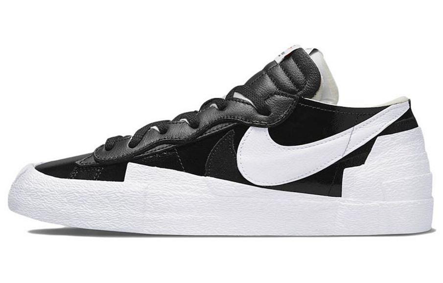 Фото № 1 с приближением к товару «‎sacai Nike Blazer Low Skate shoes Black Patent Leather»