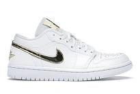 Фото № 1 с приближением к товару «‎Jordan 1 Low White Metallic Gold »