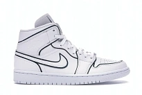 Фото № 1 с приближением к товару «‎Jordan 1 Mid Iridescent Reflective White »