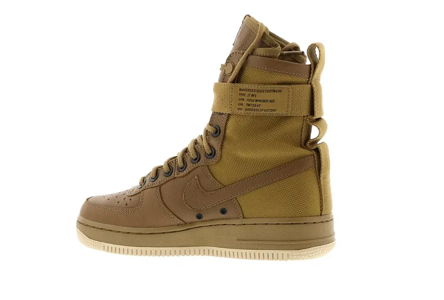 Фото № 3 с приближением к товару «‎Nike SF Air Force 1 Golden Beige »