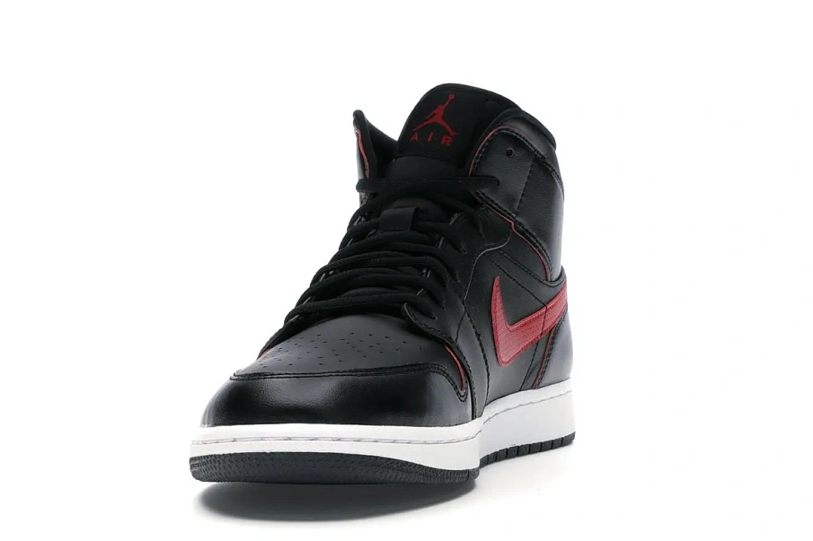 Фото № 3 с приближением к товару «‎Jordan 1 Retro Mid Black Team Red»