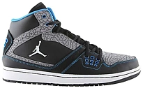 Фото № 1 с приближением к товару «‎Jordan 1 Flight Black Photo Blue Cement Grey»