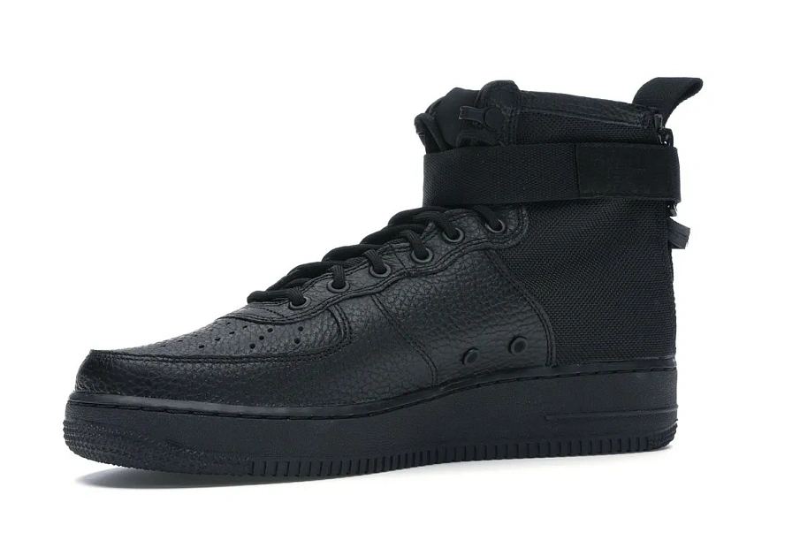 Фото № 4 с приближением к товару «‎Nike SF Air Force 1 Mid Triple Black»