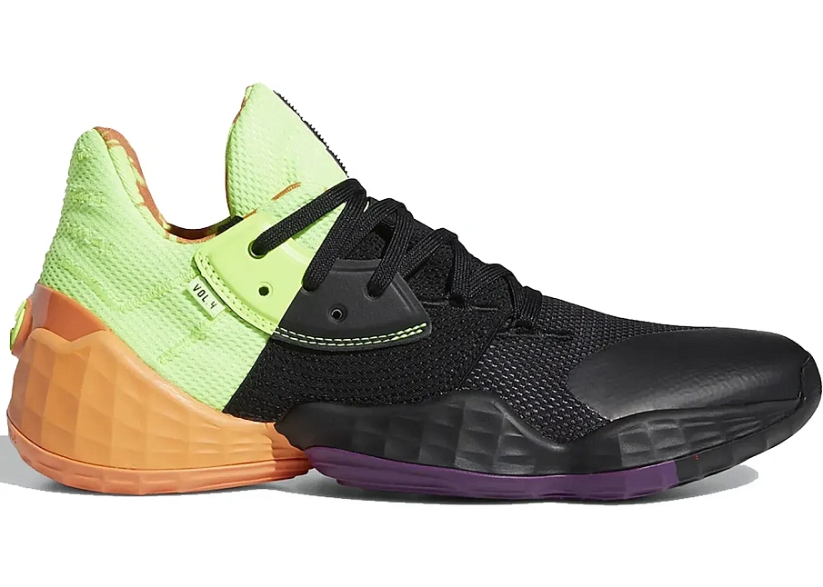 Фото № 1 с приближением к товару «‎adidas Harden Vol. 4 Black Green Orange»