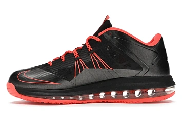 Nike LeBron X Low Black Total Crimson - 3