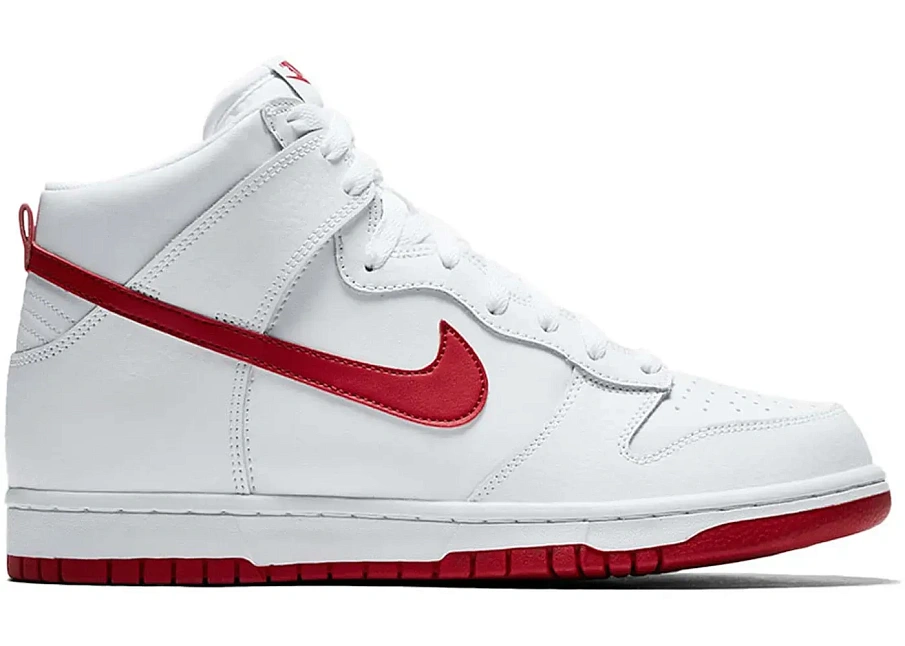 Фото № 1 с приближением к товару «‎Nike Dunk High White Gym Red (2017)»