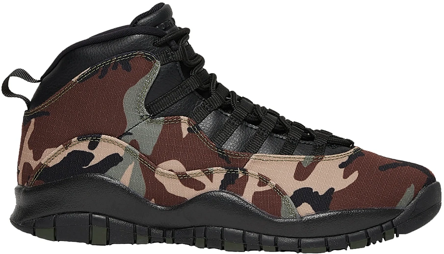 Фото № 1 с приближением к товару «‎Jordan 10 Retro Woodland Camo»